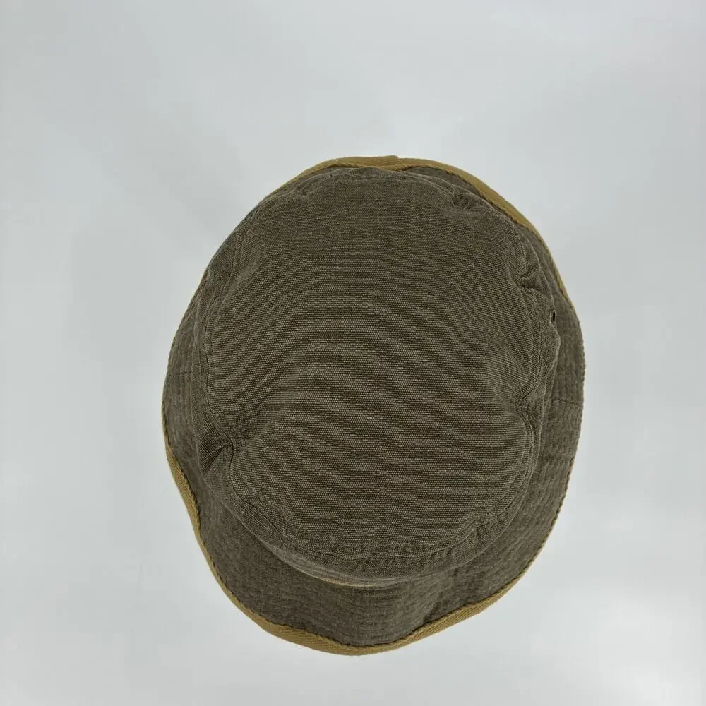 Stetson Oxford Bucket Hat XL Brown Beige Canvas Safari Outdoor Fishing Hiking